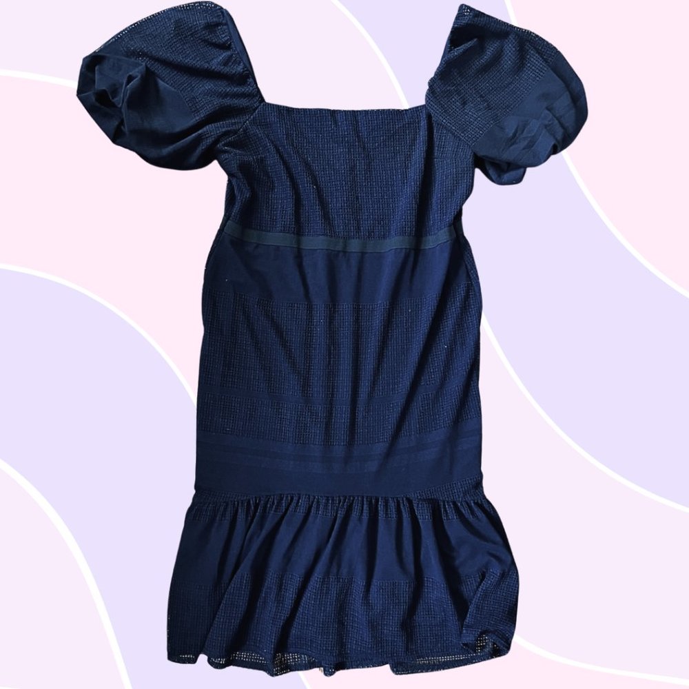 ASOS Black Puff Sleeve Midi Dress Size 20